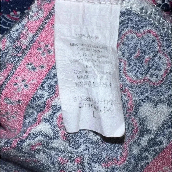 Renee C Tank, Multicolored Purple & Pink, Size L - Picture 7 of 7